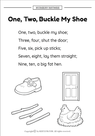 One, Two, Buckle My Shoe